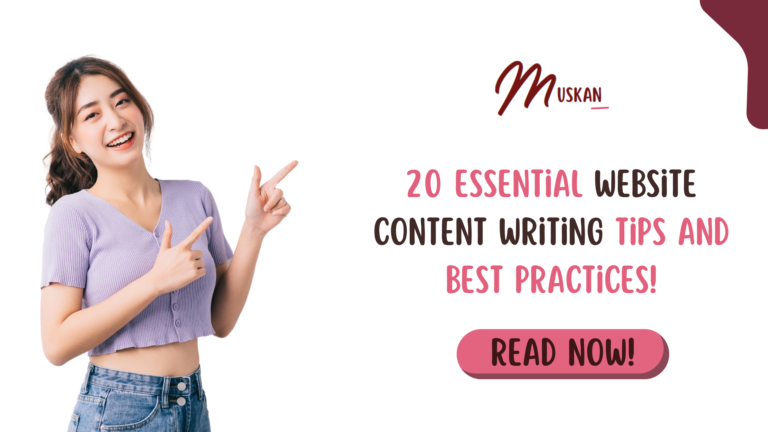 Read more about the article 20 Essential Website Content Writing Tips and Best Practices!